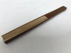 Japanese Paper Folding Fan Sensu Vtg Bamboo Frame Simple Blank Beige 4D883