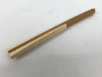 Japanese Paper Folding Fan Sensu Vtg Bamboo Frame Simple Blank Beige 4D884