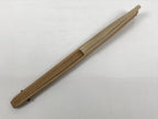 Japanese Paper Folding Fan Sensu Vtg Bamboo Frame Simple Blank Beige Silver 5D11