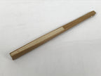 Japanese Paper Folding Fan Sensu Vtg Bamboo Frame Simple Plain Blank Beige 5D8