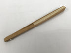 Japanese Paper Folding Fan Sensu Vtg Bamboo Frame Simple Plain Blank Beige 5D9