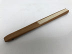 Japanese Paper Folding Fan Sensu Vtg Bamboo Frame Village Calligraphy 4D937
