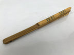 Japanese Paper Folding Fan Sensu Vtg Bamboo Frame Yellow Blue Kanzemizu 4D922