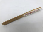 Japanese Paper Folding Fan Sensu Vtg Flowers Drawing Purple Bamboo Frame 4D993