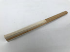 Japanese Paper Folding Fan Sensu Vtg Kanji Flowers Long Life Bamboo Frame 4D995