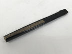 Japanese Paper Folding Fan Sensu Vtg Lacquered Bamboo Gold Silver Formal 4D907
