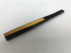 Japanese Paper Folding Fan Sensu Vtg Lacquered Bamboo Gold Silver Formal 4D957