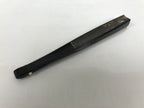 Japanese Paper Folding Fan Sensu Vtg Lacquered Bamboo Gold Silver Formal 4D961