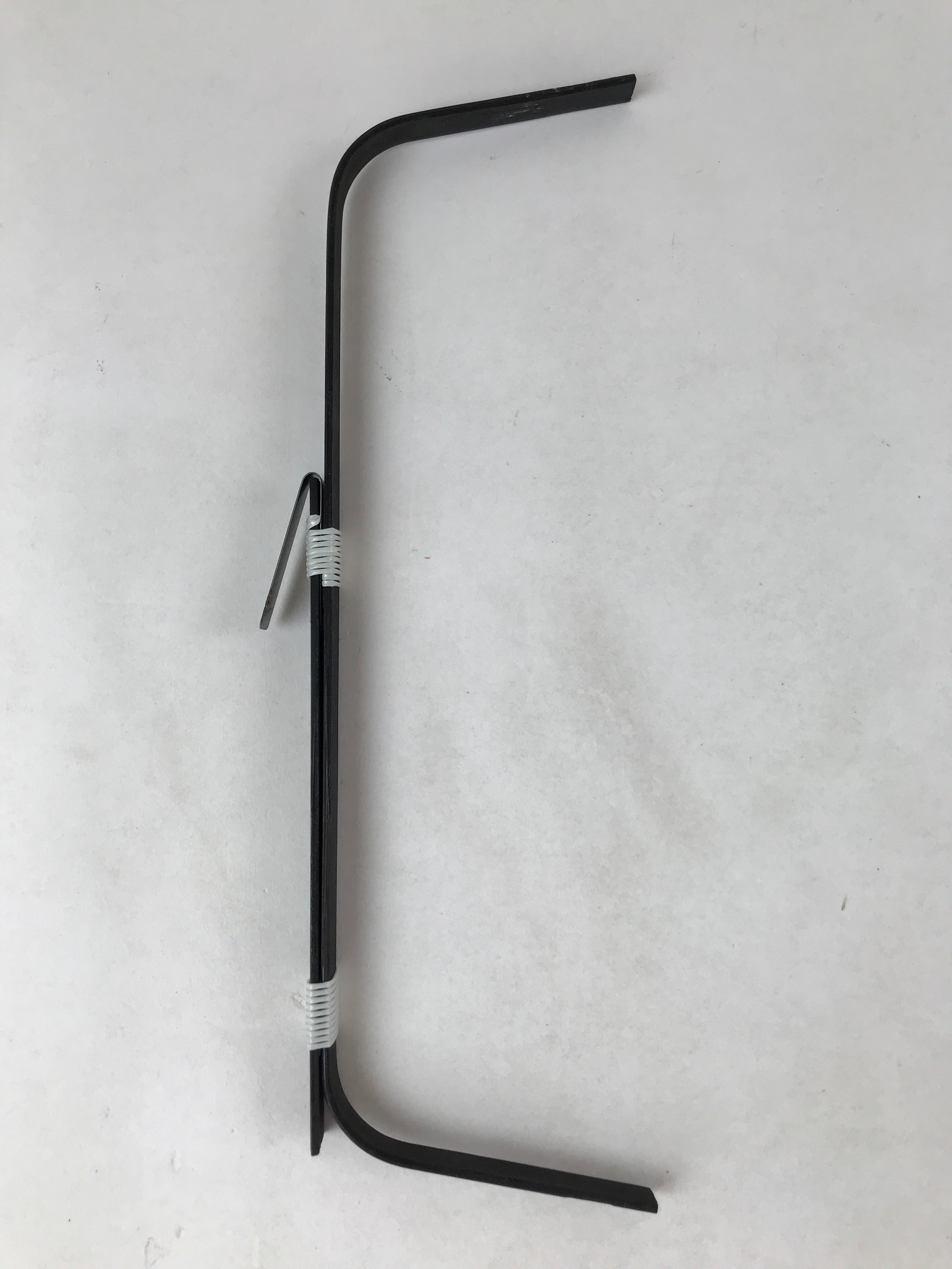 Japanese Paper Handheld Chochin Lantern Vtg Nagaragawa Fishing Black White LT76