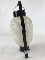 Japanese Paper Handheld Chochin Lantern Vtg Nagaragawa Fishing Black White LT76