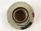 Japanese Paper Handheld Chochin Lantern Vtg Nagaragawa Fishing Black White LT76