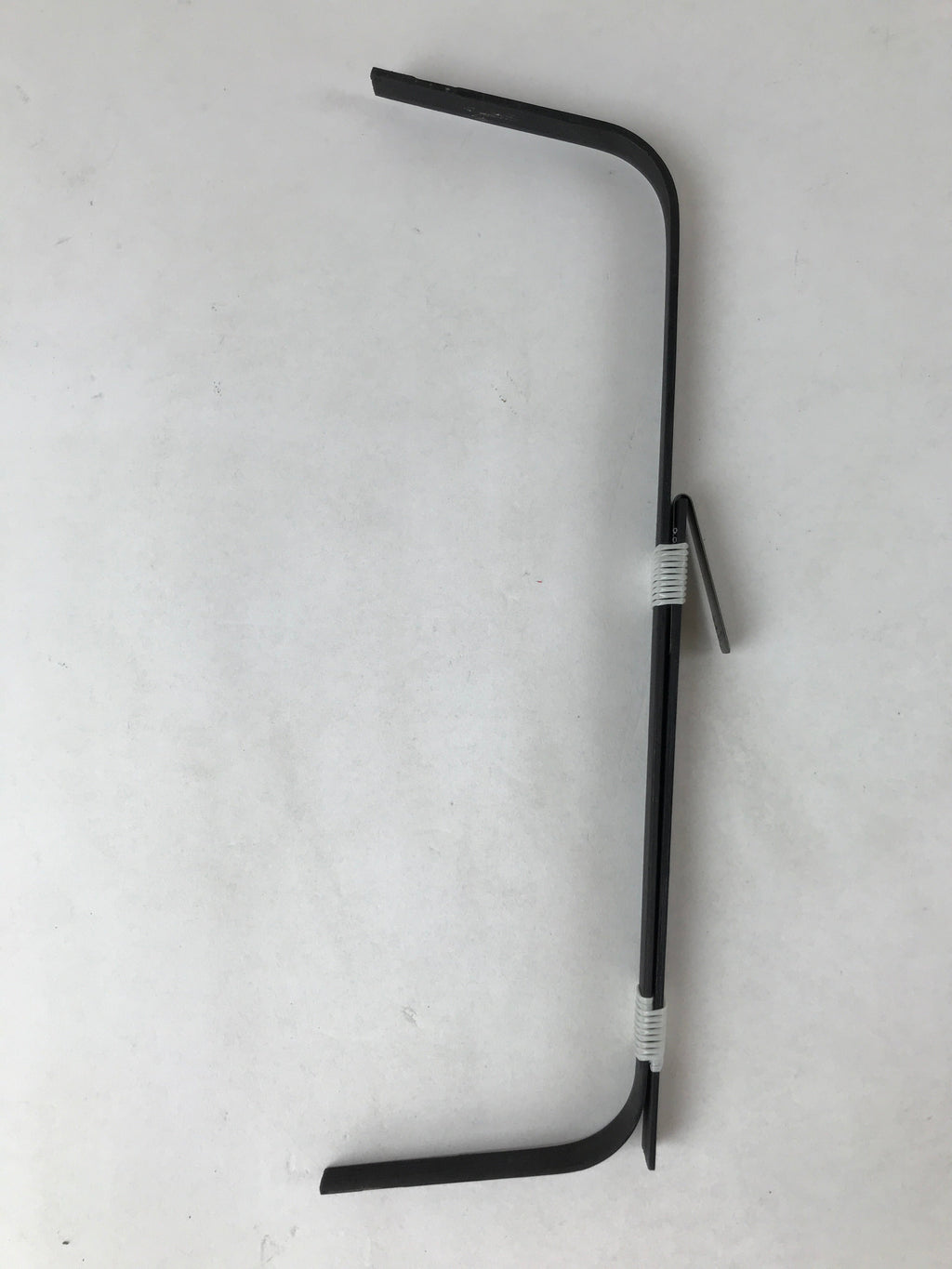 Japanese Paper Handheld Chochin Lantern Vtg Nagaragawa Fishing Black White LT76