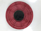 Japanese Paper Hanging Lantern Vtg Candle Holder Small Round Red Decor LT92