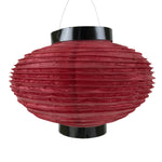 Japanese Paper Hanging Lantern Vtg Candle Holder Small Round Red Decor LT92