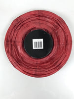 Japanese Paper Hanging Lantern Vtg Chochin Candle Holder Small Round Pink LT103