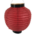 Japanese Paper Hanging Lantern Vtg Chochin Candle Holder Small Round Pink LT107