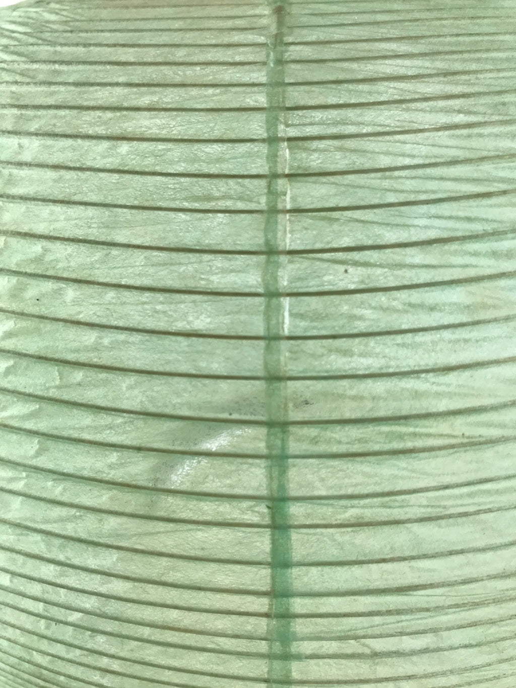 Japanese Paper Hanging Lantern Vtg Obon Flowers Chrysanthemum Green Decor LT93