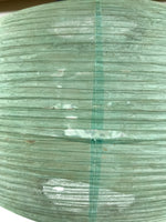 Japanese Paper Hanging Lantern Vtg Obon Flowers Chrysanthemum Green Decor LT94