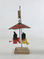 Japanese Paper Kokeshi Doll Dancing Figurine Vtg Traditional Handmade Toy KF663