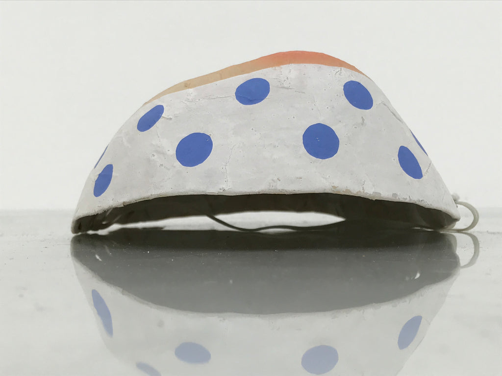 Japanese Paper Mache Noh Mask Hyottoko Vtg Comical Nohmen Kagura Dance OM102