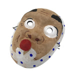Japanese Paper Mache Noh Mask Hyottoko Vtg Comical Nohmen Kagura Dance OM72