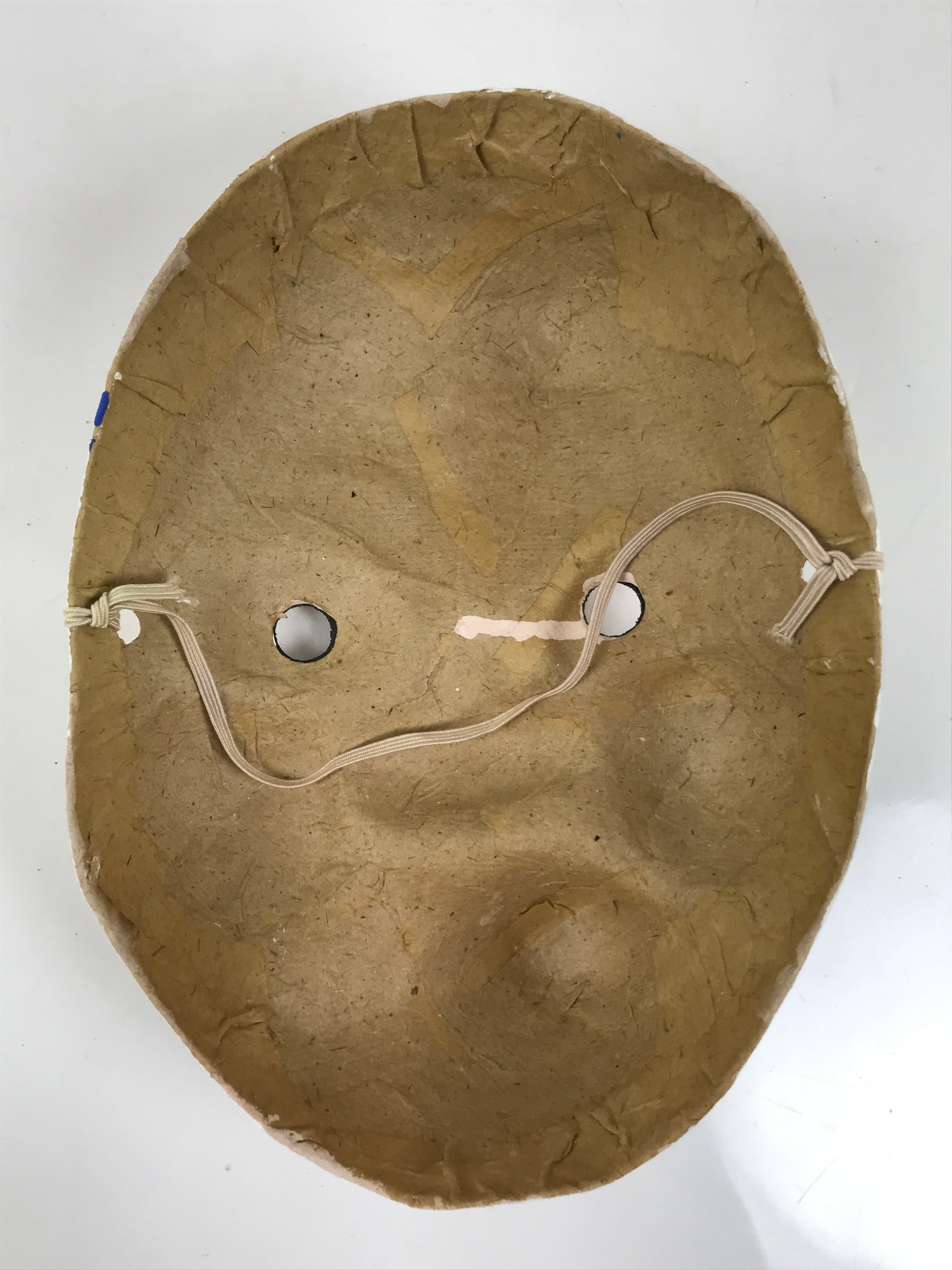 Japanese Paper Mache Noh Mask Hyottoko Vtg Comical Nohmen Kagura Dance OM73