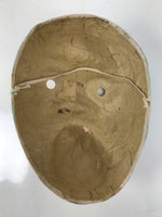 Japanese Paper Mache Noh Mask Hyottoko Vtg Comical Nohmen Kagura Dance OM75
