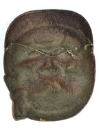 Japanese Paper Mache Noh Mask Hyottoko Vtg Comical Nohmen Kagura Dance OM91