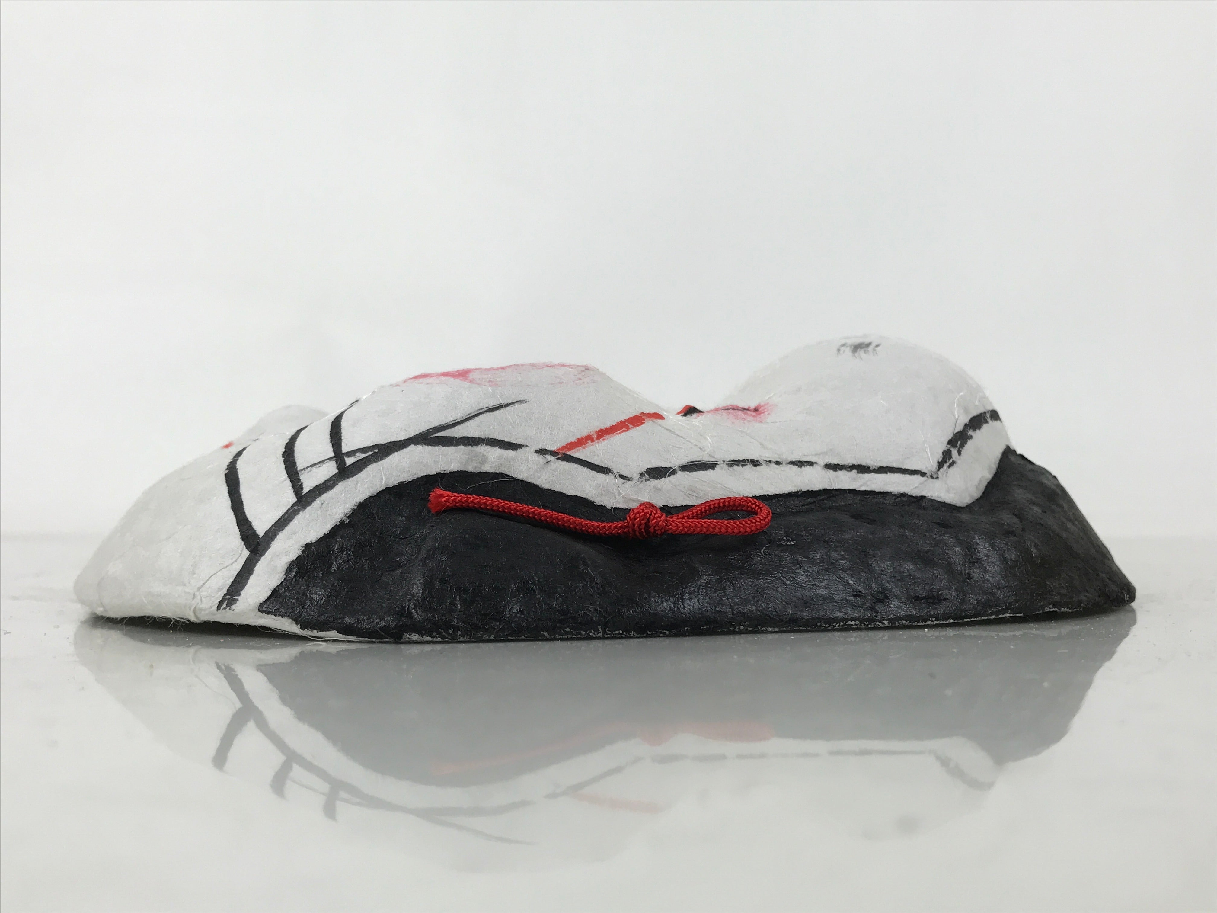 Japanese Paper Mache Noh Mask Okame Vtg Otafuku Smiling Woman Nohmen Kagura OM78