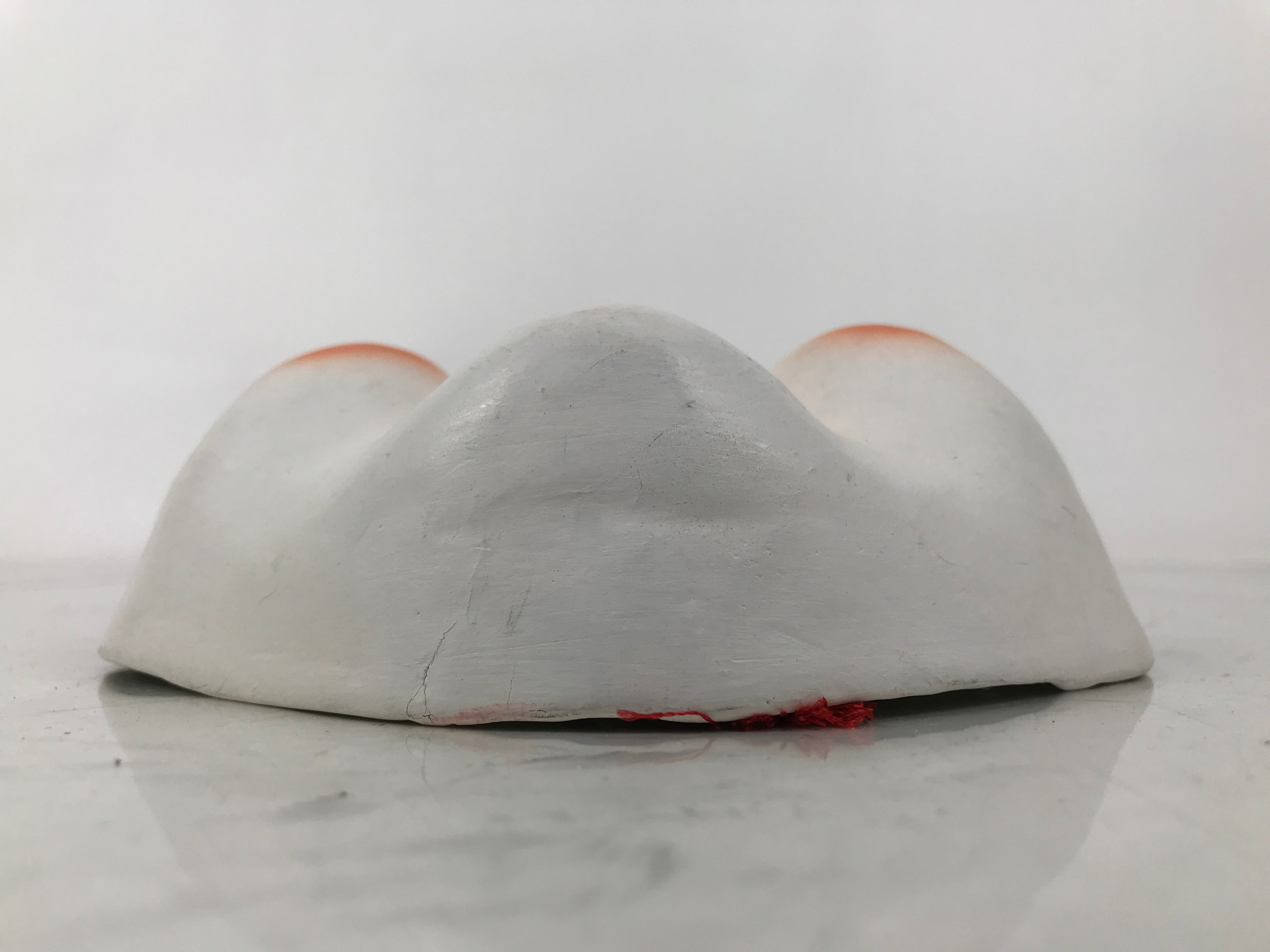 Japanese Paper Mache Noh Mask Okame Vtg Otafuku Smiling Woman Nohmen Kagura OM79