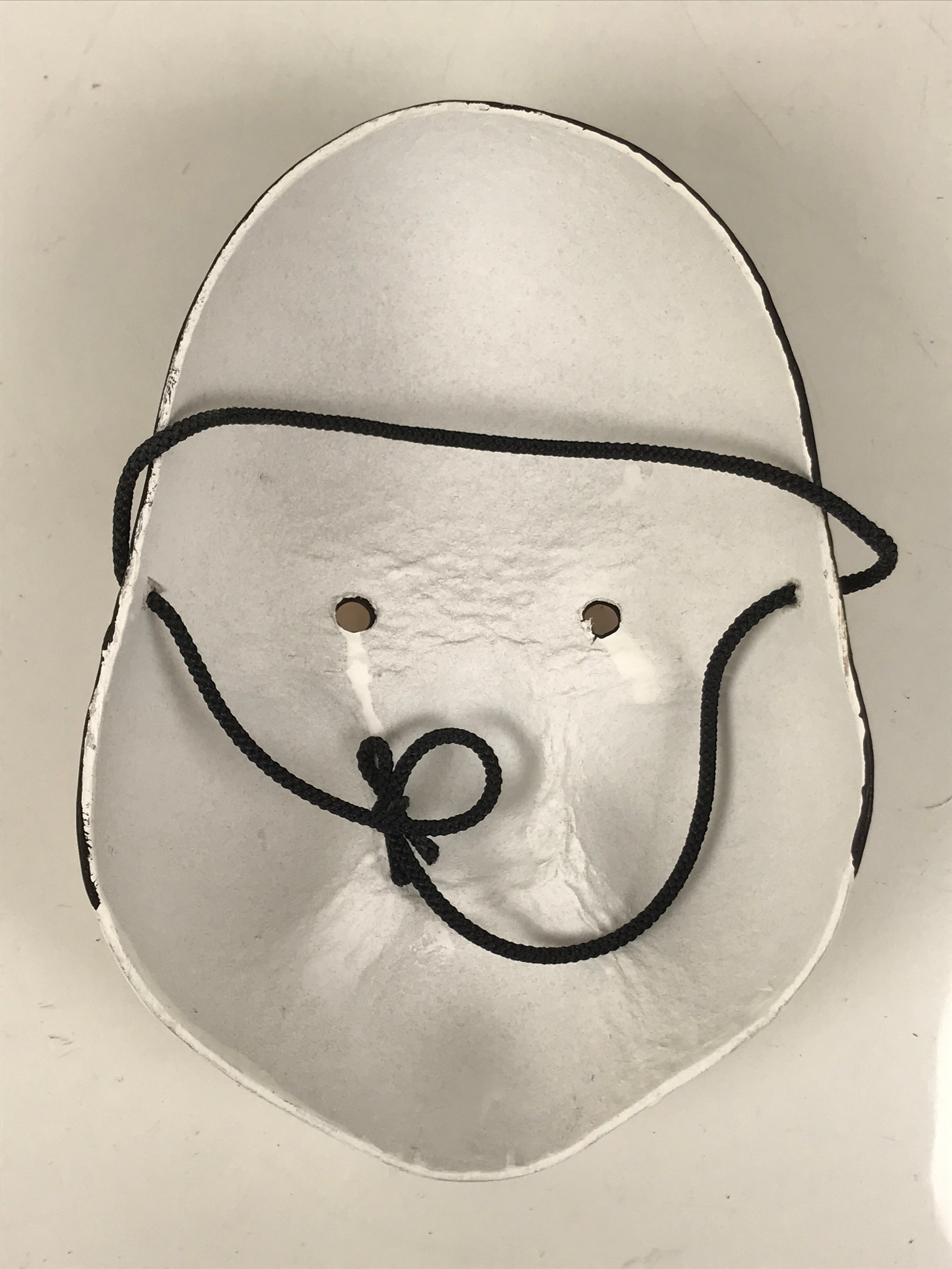 Japanese Paper Mache Noh Mask Okame Vtg Otafuku Smiling Woman Nohmen Kagura OM80