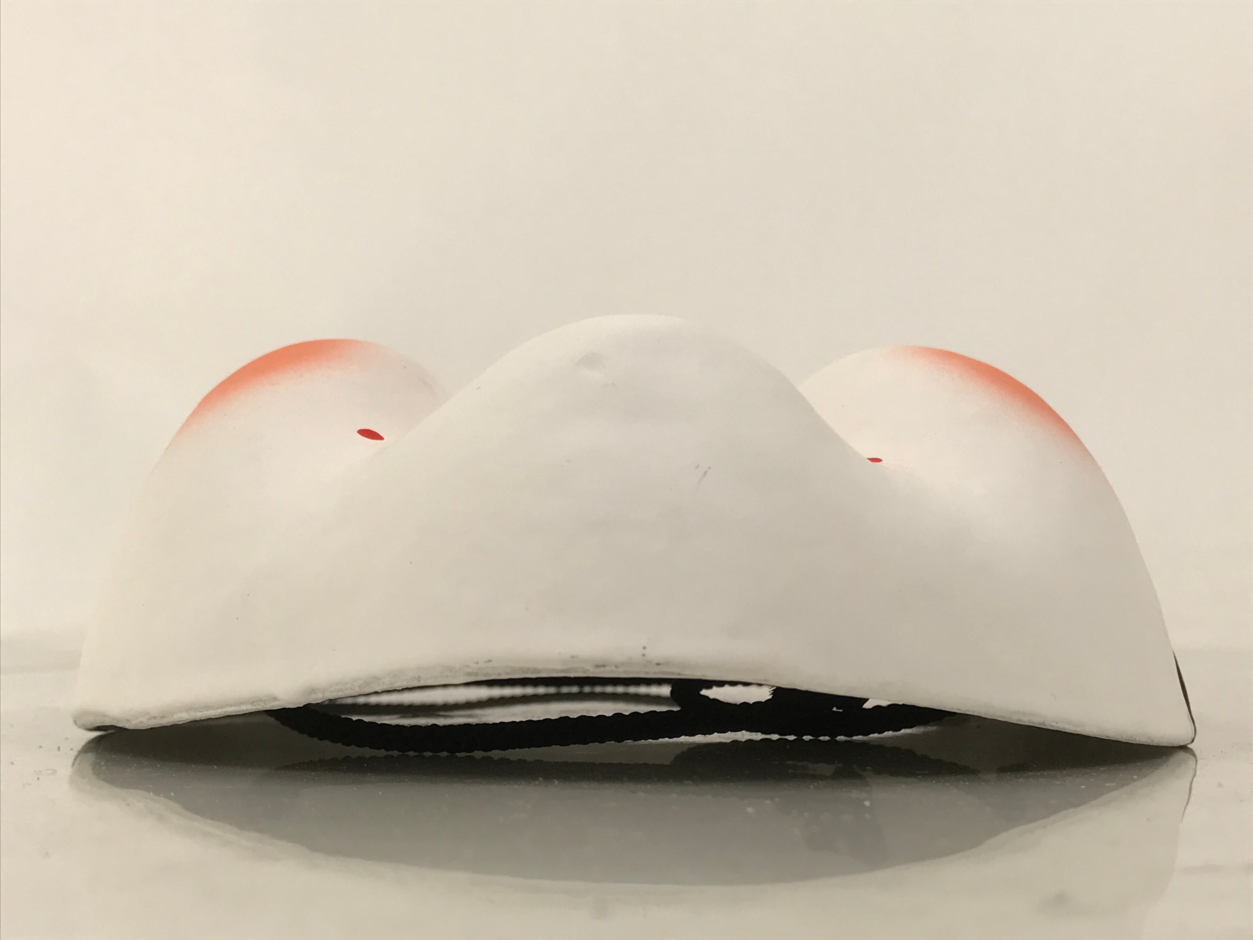 Japanese Paper Mache Noh Mask Okame Vtg Otafuku Smiling Woman Nohmen Kagura OM80