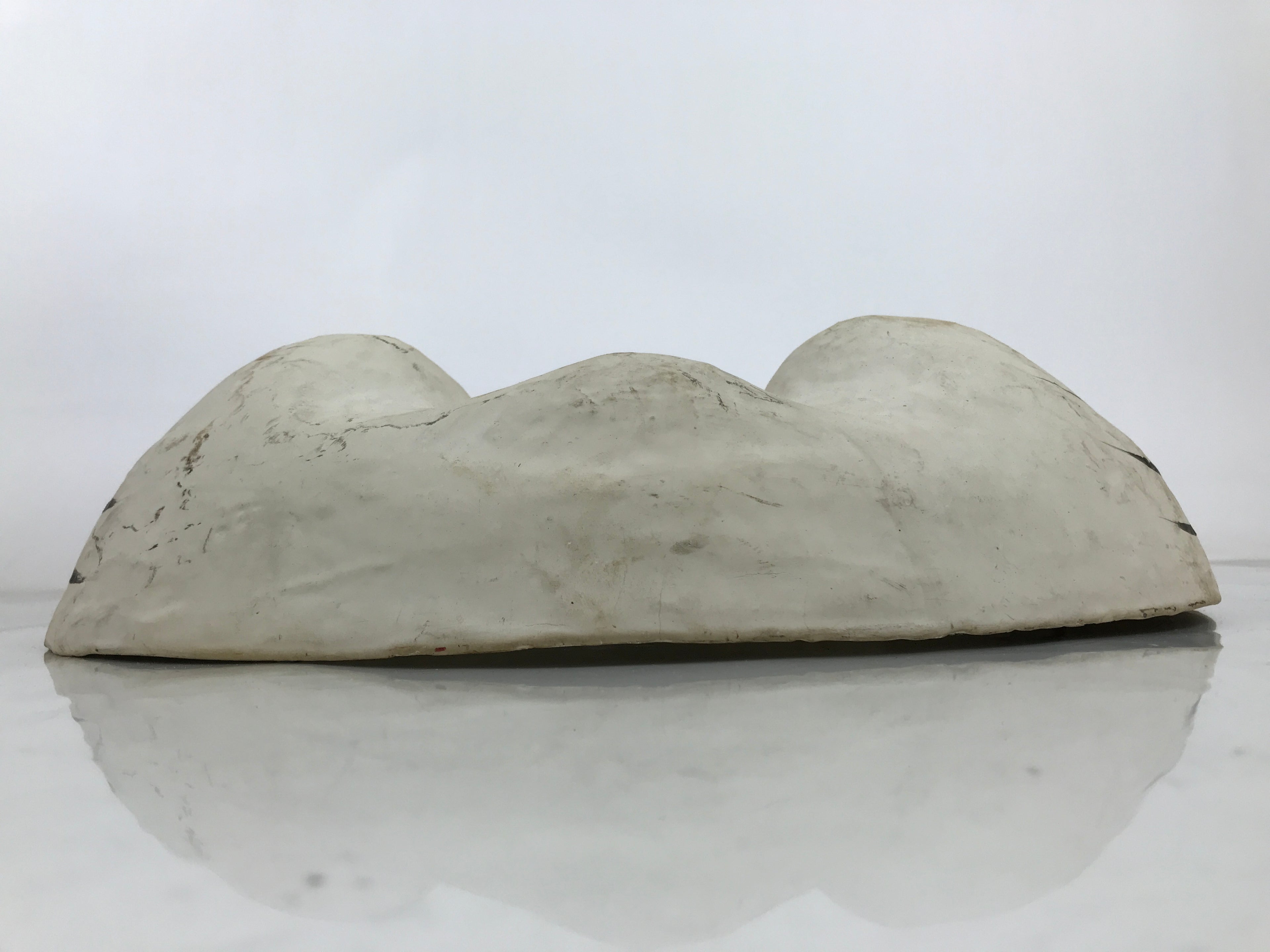 Japanese Paper Mache Noh Mask Okame Vtg Otafuku Smiling Woman Nohmen Kagura OM89