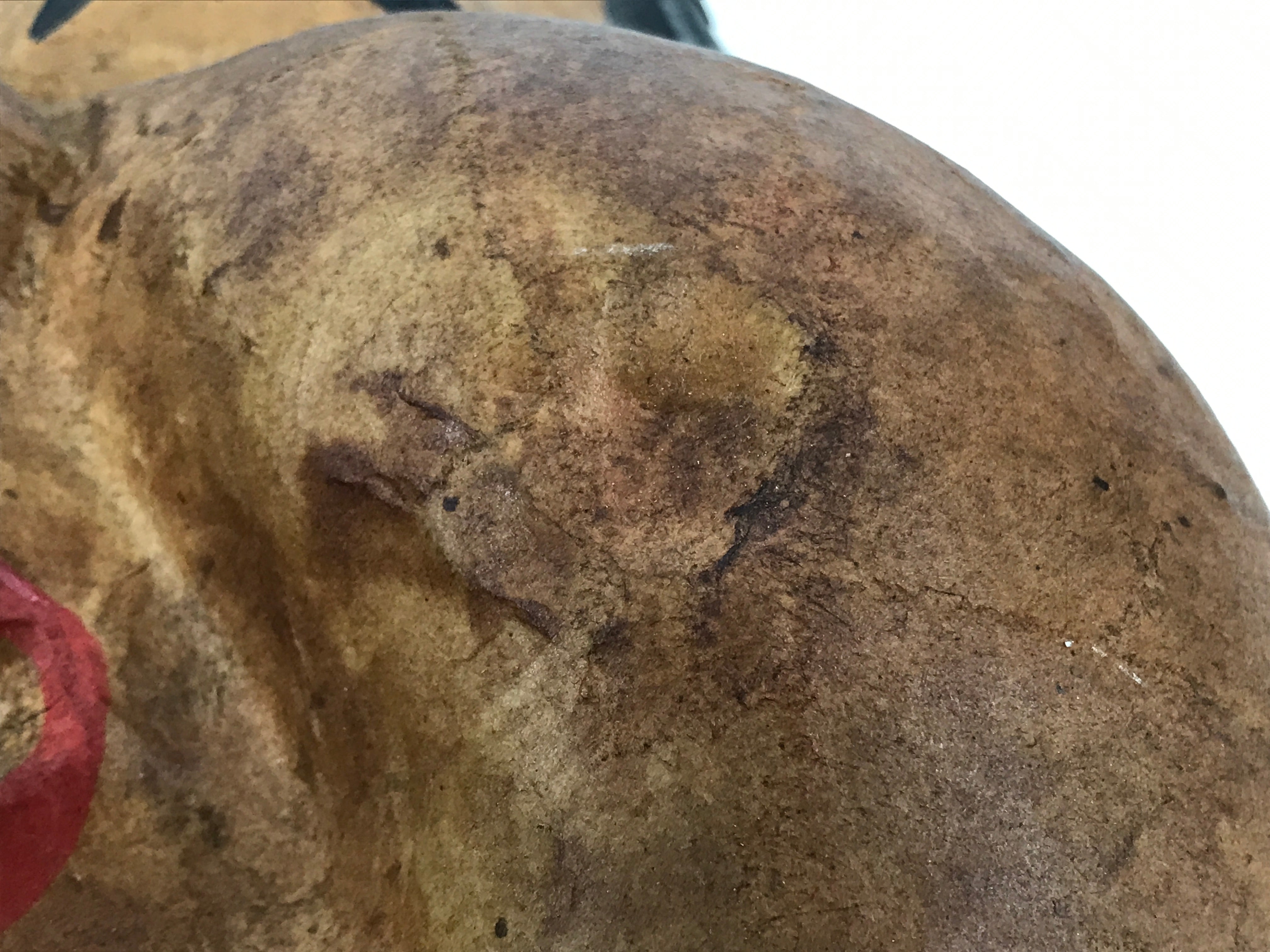 Japanese Paper Mache Noh Mask Okame Vtg Otafuku Smiling Woman Nohmen Kagura OM90