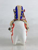 Japanese Paper Mâché White Horse Auspicious Figurine Boy's Day Festival BD883