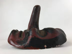 Japanese Paper Tengu Mask Vtg Dance Festival Show Performance Room Decor OM35