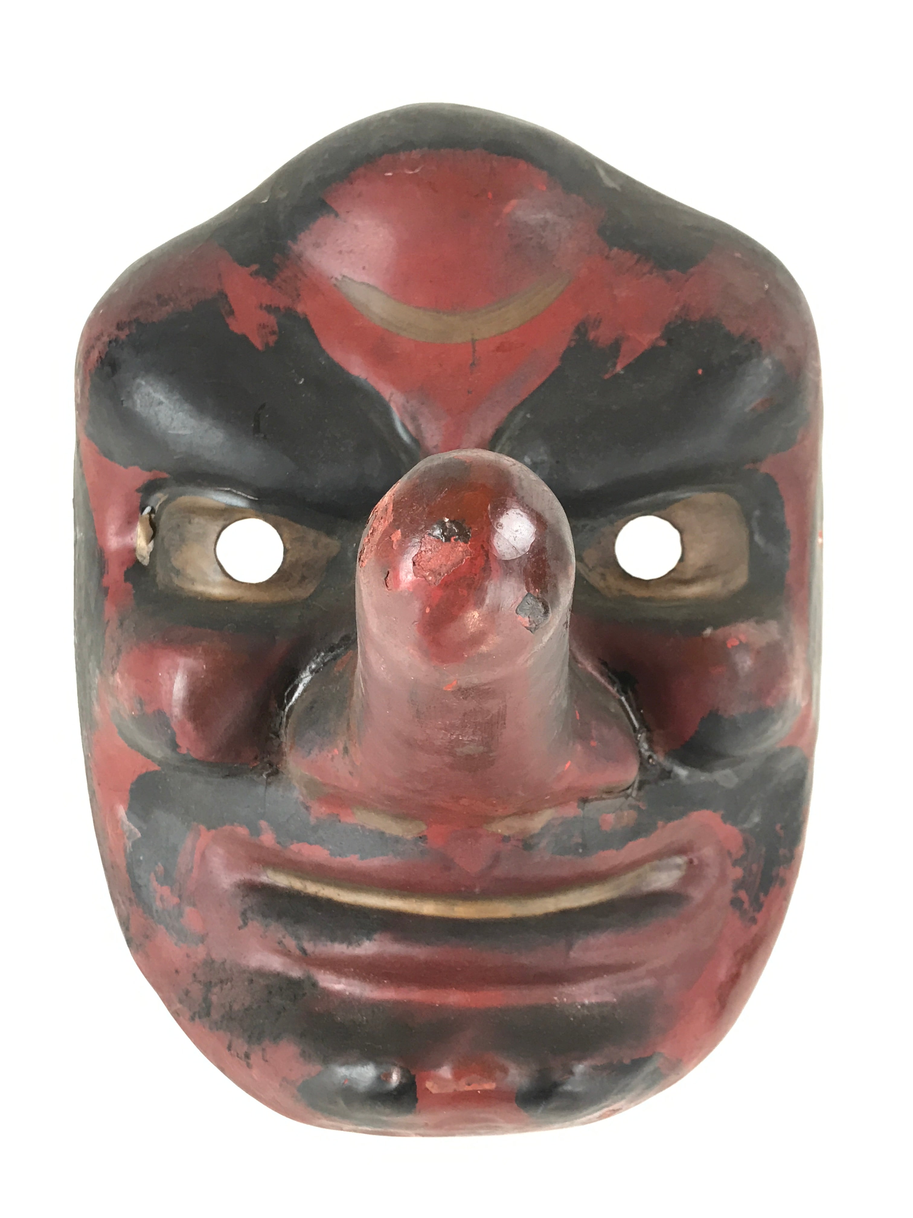Japanese Paper Tengu Mask Vtg Dance Festival Show Performance Room Decor OM35