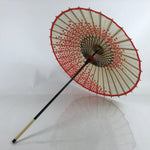 Japanese Paper Umbrella Parasol Wagasa Maigasa Geisha Red Cherry Blossom JK778