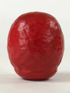 Japanese Papier-Mâché Daruma Figurine Vtg Hariko Round Red Lucky Charm BD973