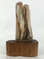 Japanese Petrified Wood Viewing Stone Vtg Zen Buddhist Suiseki Statue JK849