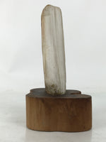 Japanese Petrified Wood Viewing Stone Vtg Zen Buddhist Suiseki Statue JK849