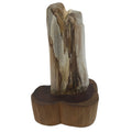 Japanese Petrified Wood Viewing Stone Vtg Zen Buddhist Suiseki Statue JK849