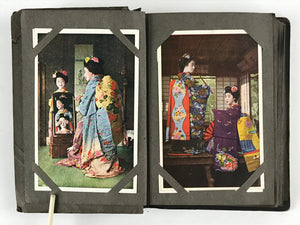 Japanese Photo Album 52pc C1930 Geisha Beautiful Kimono Ladies