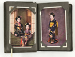 Japanese Photo Album 52pc C1930 Geisha Beautiful Kimono Ladies Friends AB126