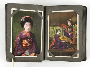 Japanese Photo Album 52pc C1930 Geisha Beautiful Kimono Ladies