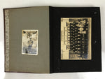 Japanese Photo Album C1950 Vtg Family Group Portrait Sepia Black Paper AB133