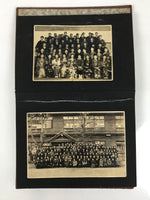 Japanese Photo Album C1950 Vtg Family Group Portrait Sepia Black Paper AB133
