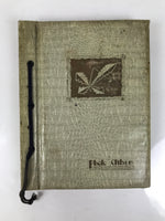 Japanese Photo Album C1950 Vtg Family Travel Nagoya Hikone Black Paper AB132