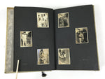 Japanese Photo Album C1950 Vtg Family Travel Nagoya Hikone Black Paper AB132