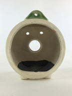 Japanese Pig Kayariki Incense Burner Vtg Kayari Buta Senko Green Beige JK565